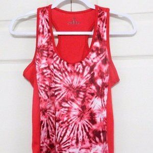 B Sport Woman's Tank Top Size S Sleeveless Pullover Shirt Red White (SL005)
